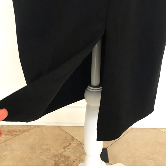 Black Rachel Roy midi dress in size small with slit at the bottom back. - Picture 10 of 14
